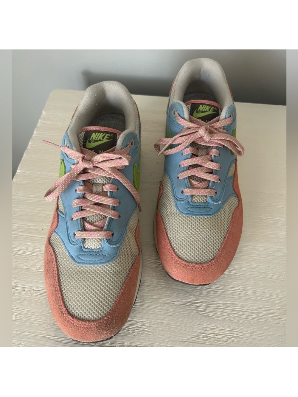 Nike Pastel Multicolor Low-Top Sneakers - Pink, Blue, Green, Cream - Picture 2 of 5